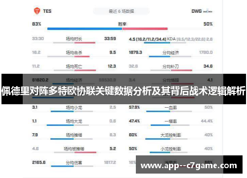 佩德里对阵多特欧协联关键数据分析及其背后战术逻辑解析